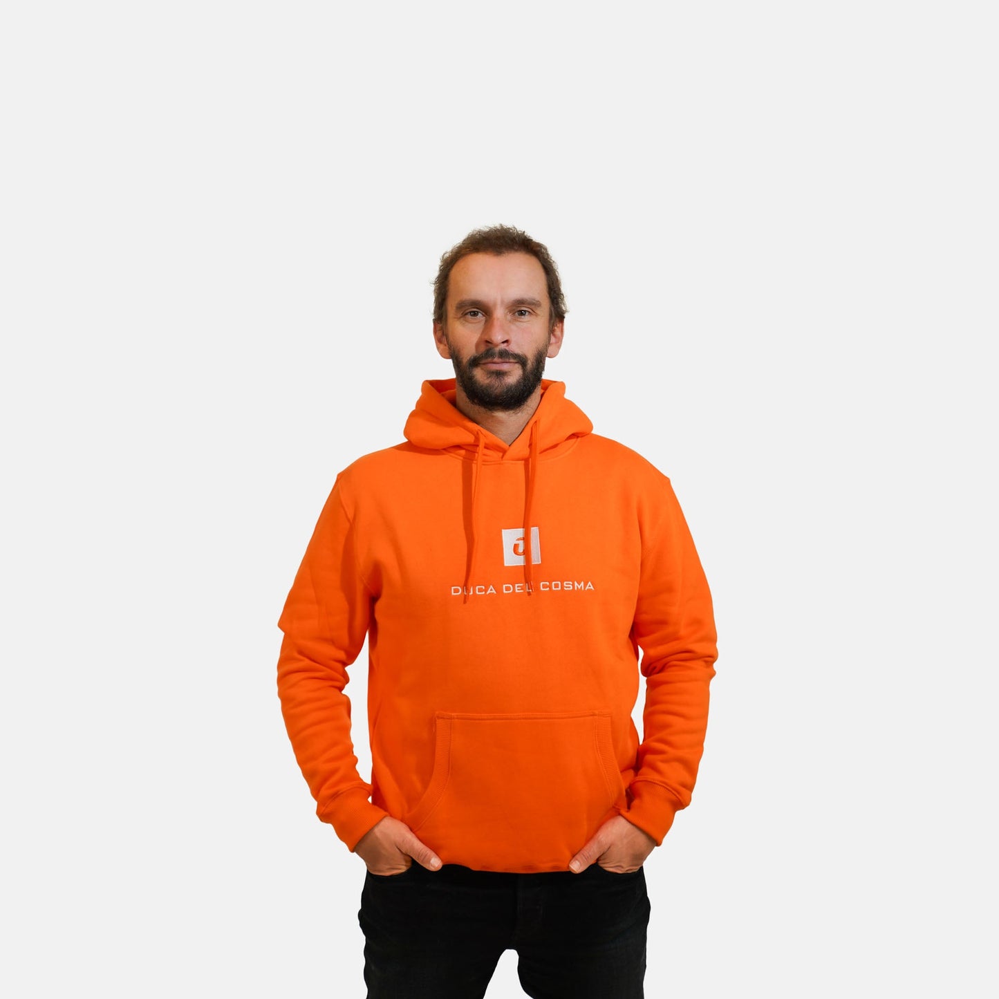 Golf Hoodie, Orangener Golf Hoodie, Damen Golf Hoodie, Herren Golf Hoodie, Damen Golf Pullover, Herren Golf Pullover, Duca del Cosma