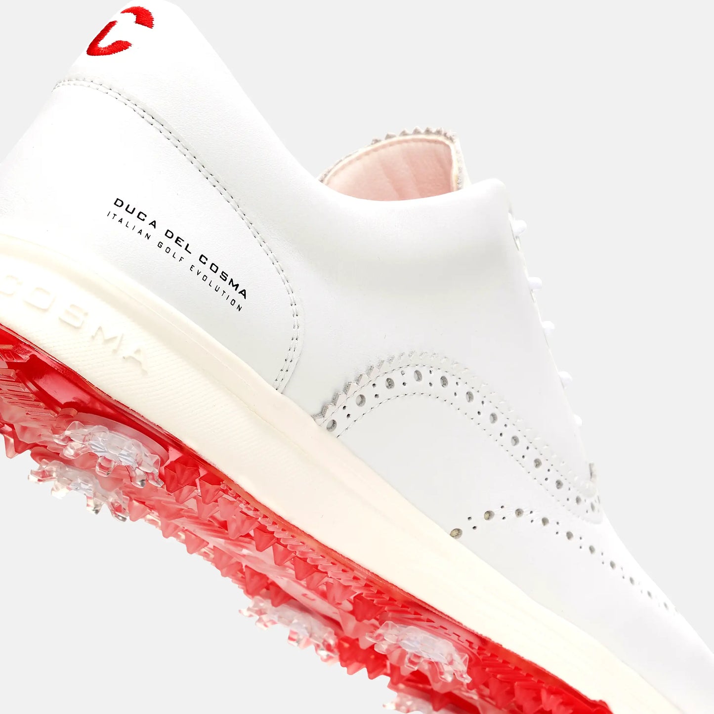 Premium Leder Herren Golfschuhe weiß Duca del Cosma