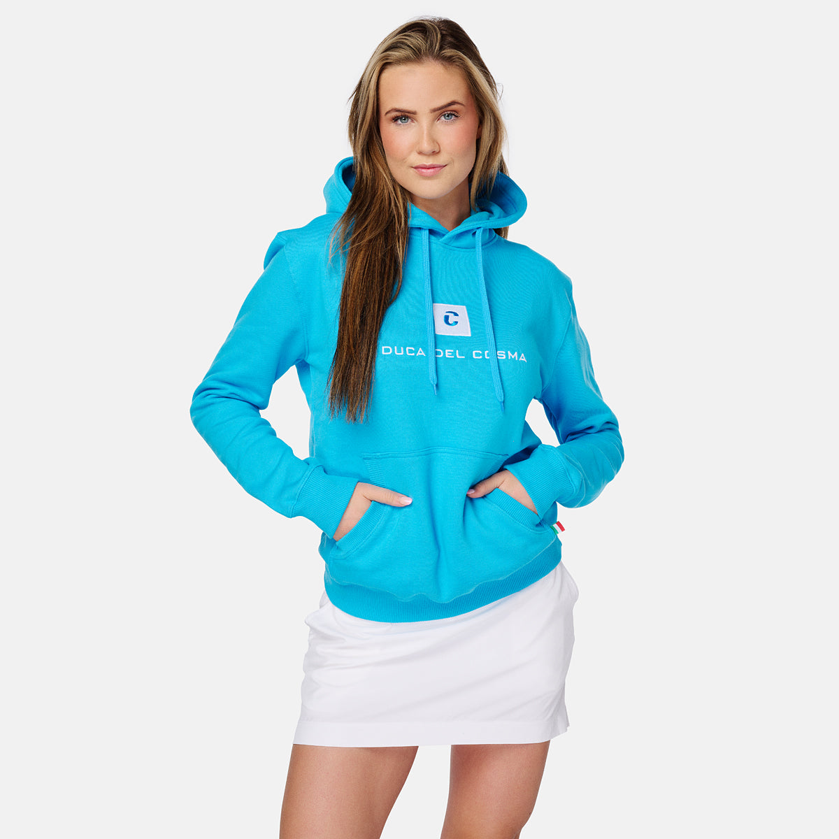 Golf Hoodie, blaue Golf Hoodie, Damen Golf Hoodie, Herren Golf Hoodie, Damen Golf Pullover, Herren Golf Pullover, Duca del Cosma