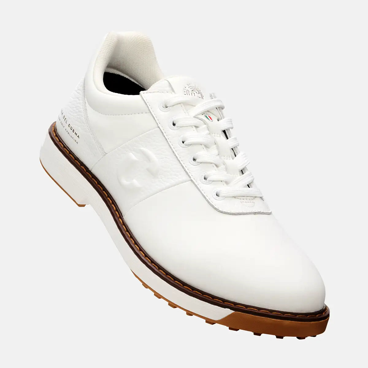 Premium Leder Herren Golfschuhe weiß Duca del Cosma