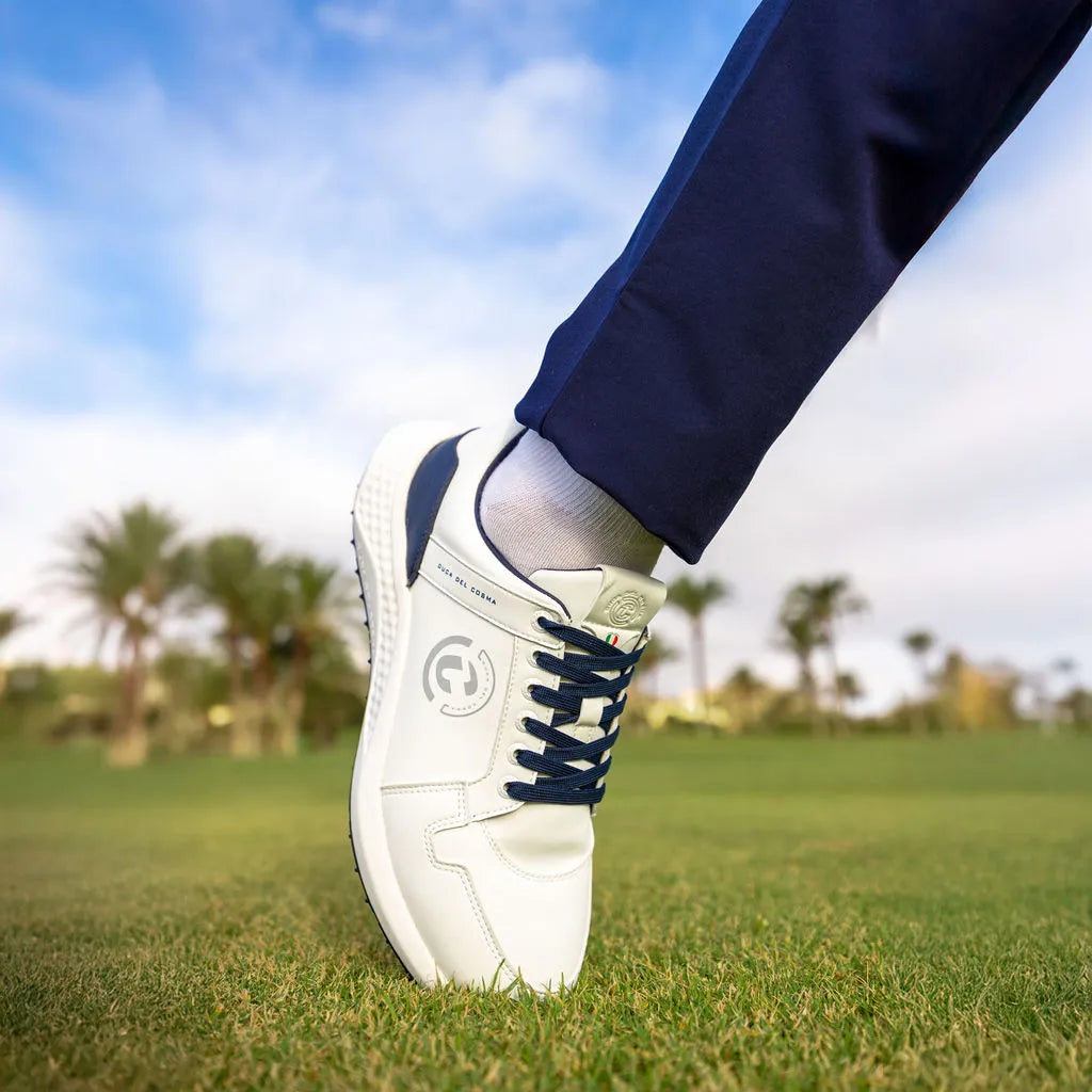 Golfschuhe weiß Männer Duca del Cosma atmungsaktiv