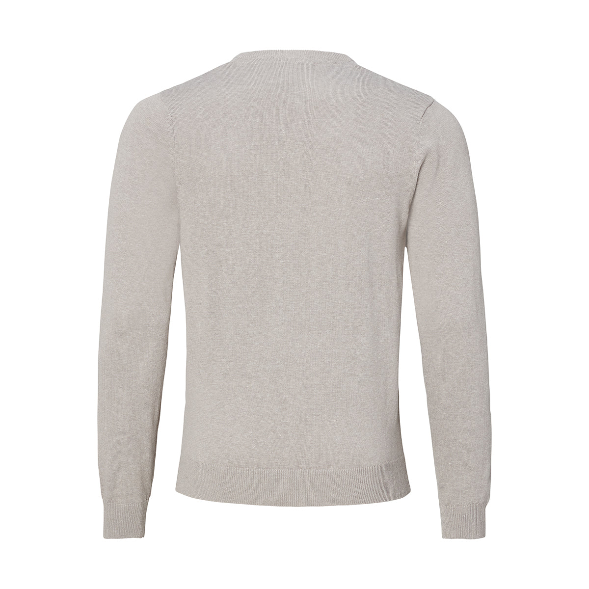 Joost Luiten Herren Pullover V-Ausschnitt Grau