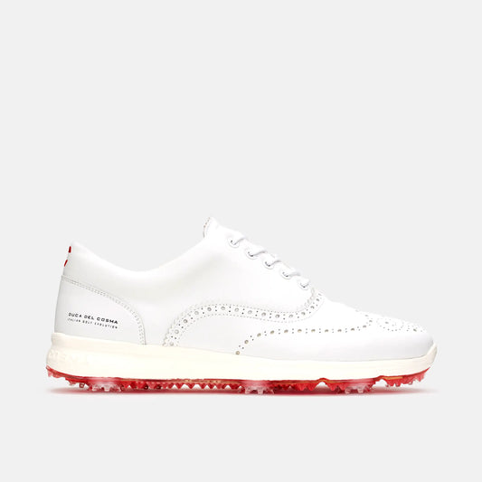 Weiße Golfschuhe Herren Duca del Cosma wasserdicht