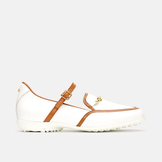 Weiße Golfschuhe Damen Duca del Cosma Premium Leder
