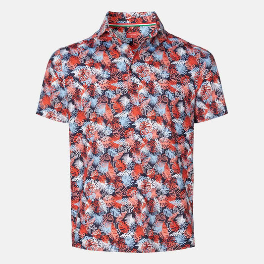 Polo Riccardo  - Orange/Blau