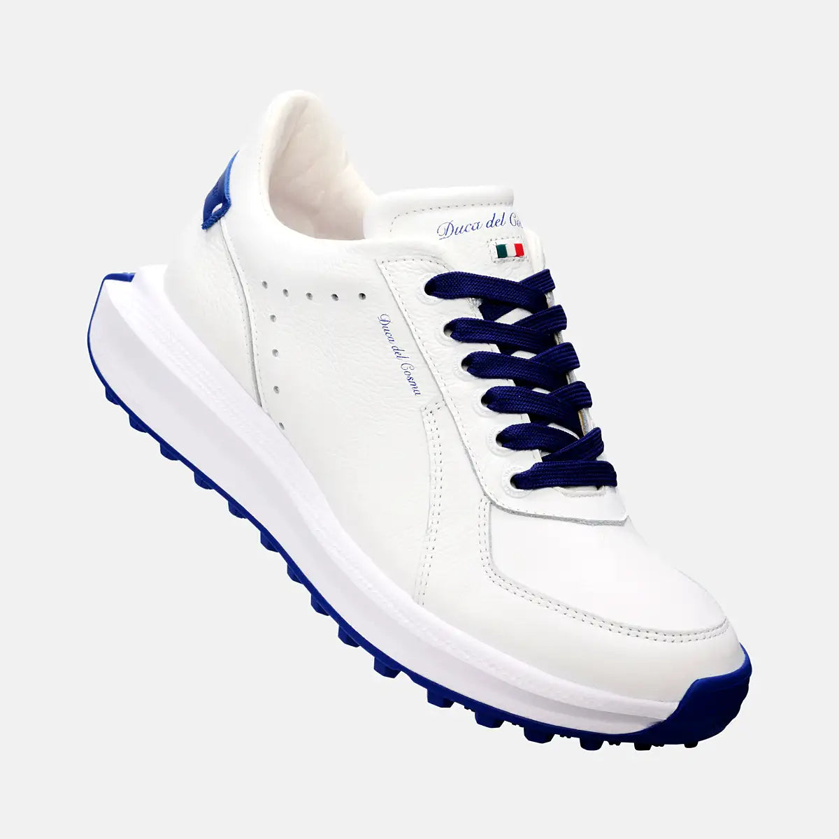Premium Leder Herren Golfschuhe weiß Duca del Cosma