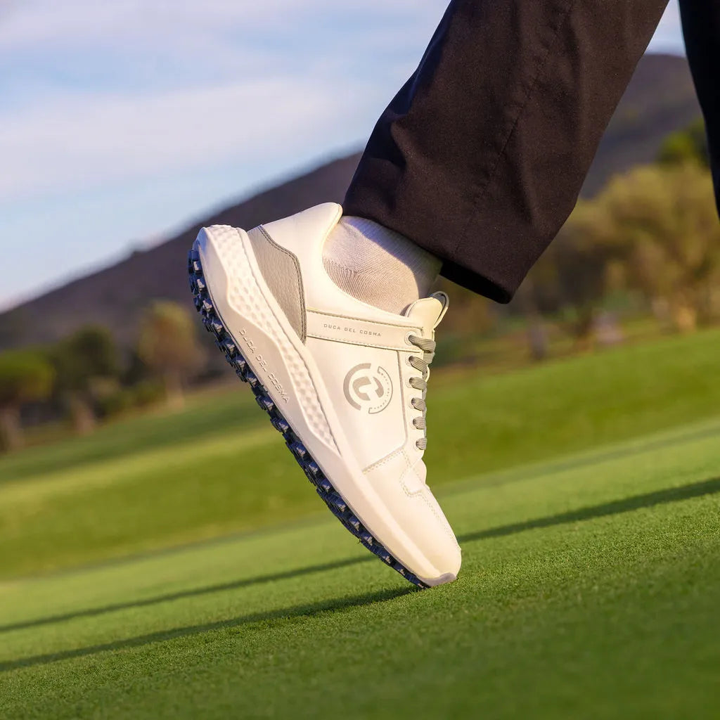 Wasserdichte Golfschuhe weiß Duca del Cosma Herren