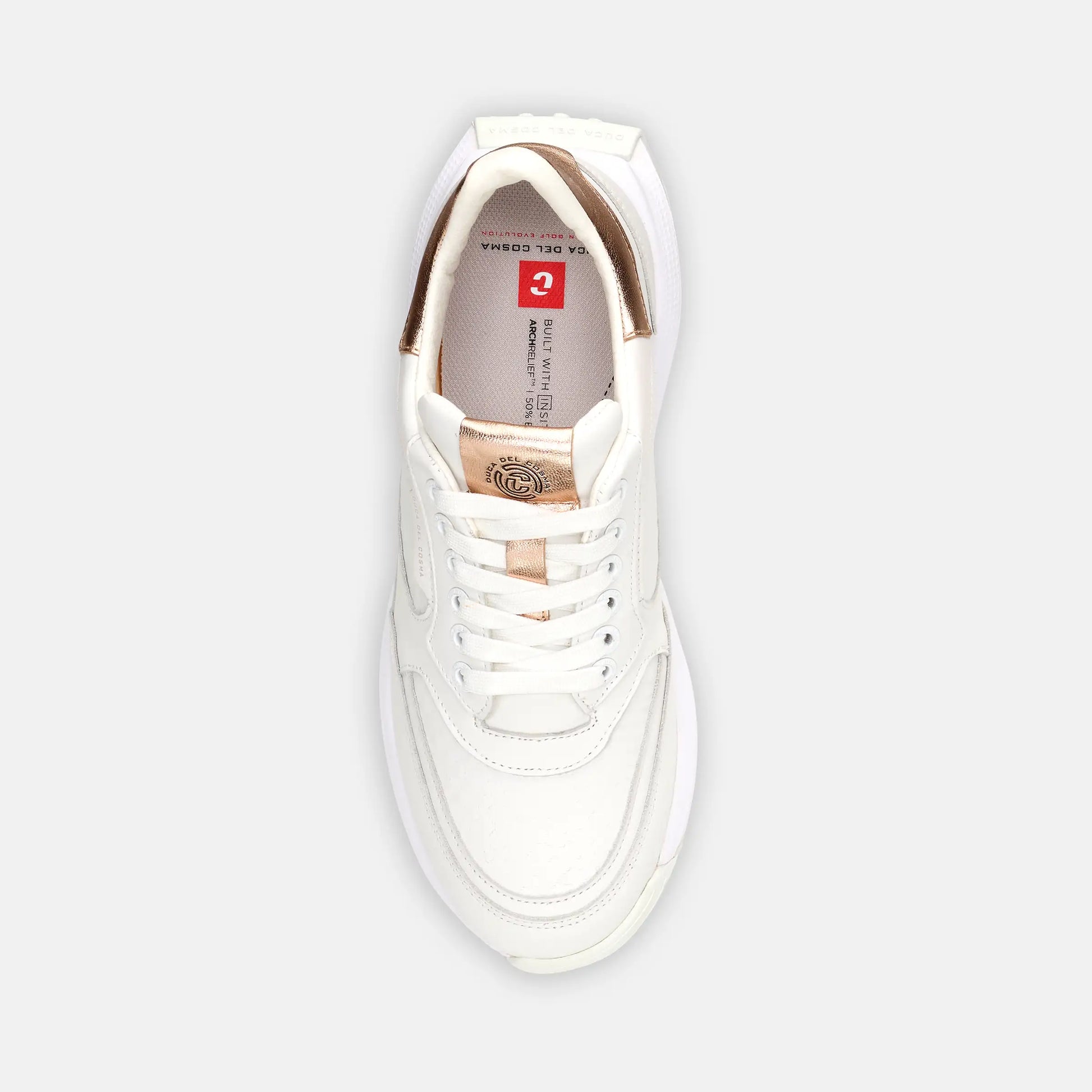 Spikeless Damen Golfschuhe Duca del Cosma weiß