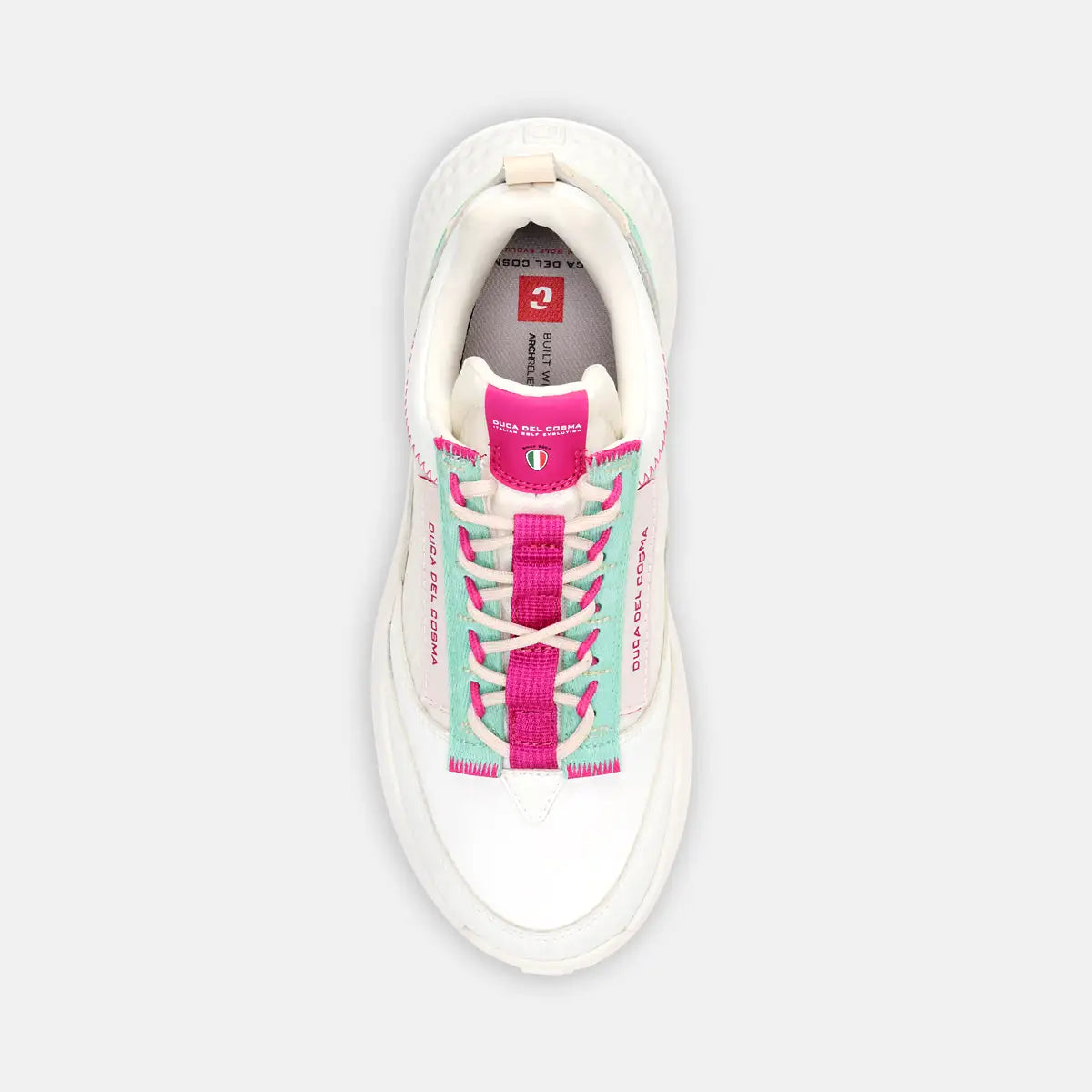 Spikeless Damen Golfschuhe Duca del Cosma weiß