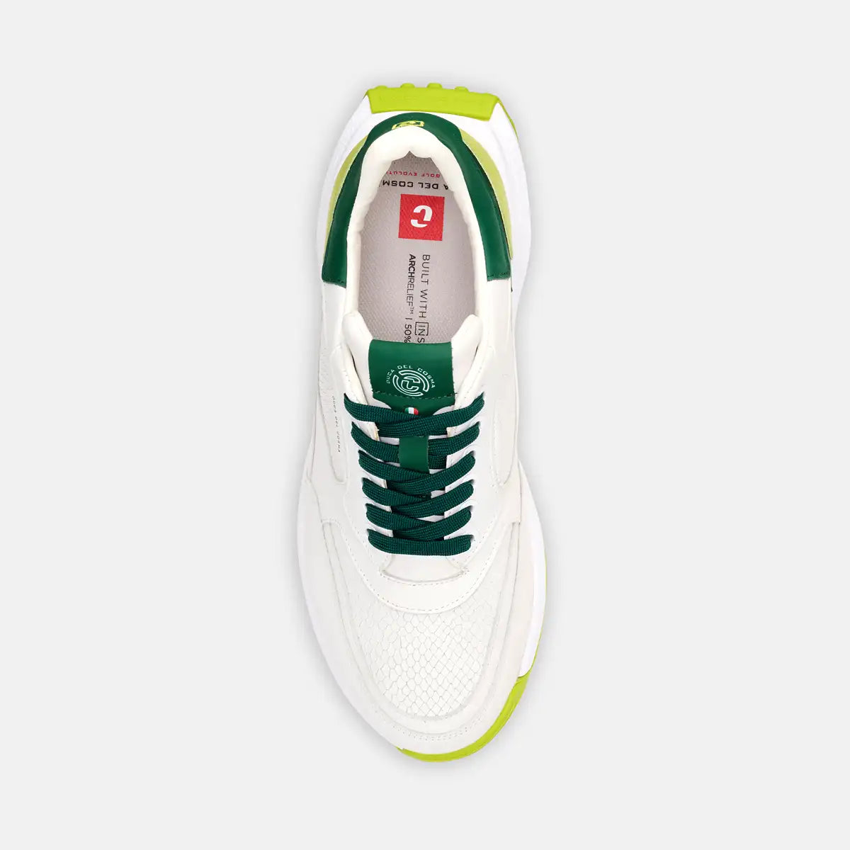 Spikeless Herren Golfschuhe Duca del Cosma weiß