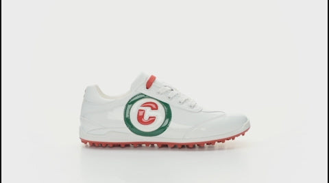 Kubananeo White Green Red Women's Golf Shoe By Duca del Cosma